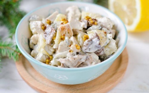 Aardappelsalade met kip