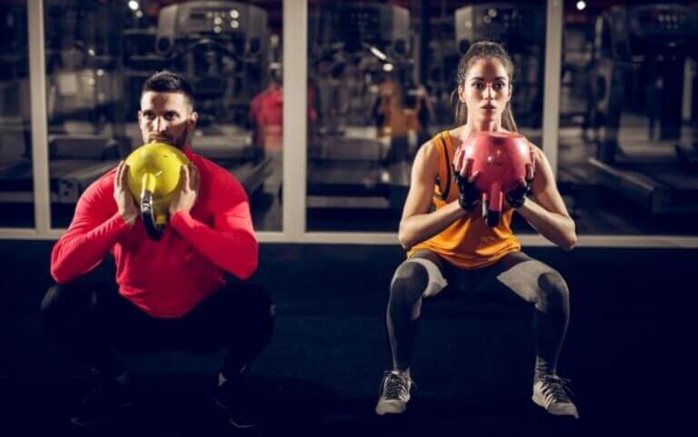 Squats met een gewicht