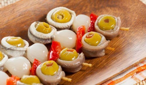 tapas spiesjes met weinig calorieën