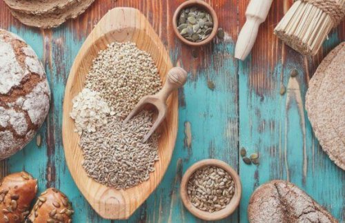 Verschillende soorten voedingsmiddelen met gluten