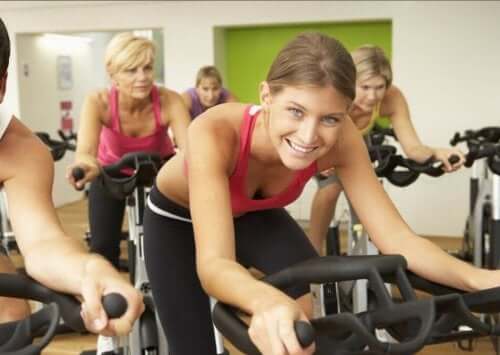 Een intensieve spinningsessie