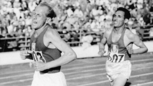 Emil Zatopek een langeafstandsloper